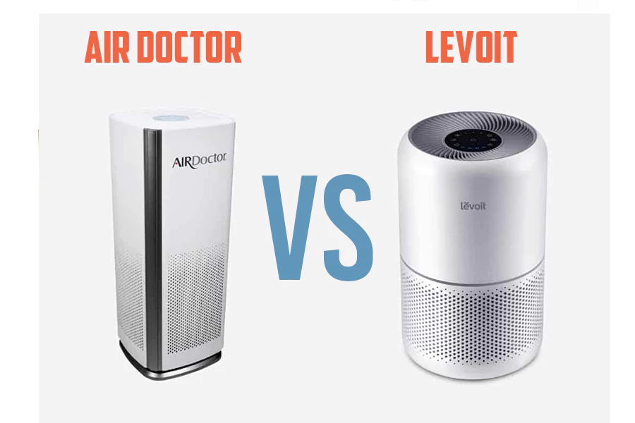 Side by side comparison of Air Doctor 1000 and Levoit Core 300