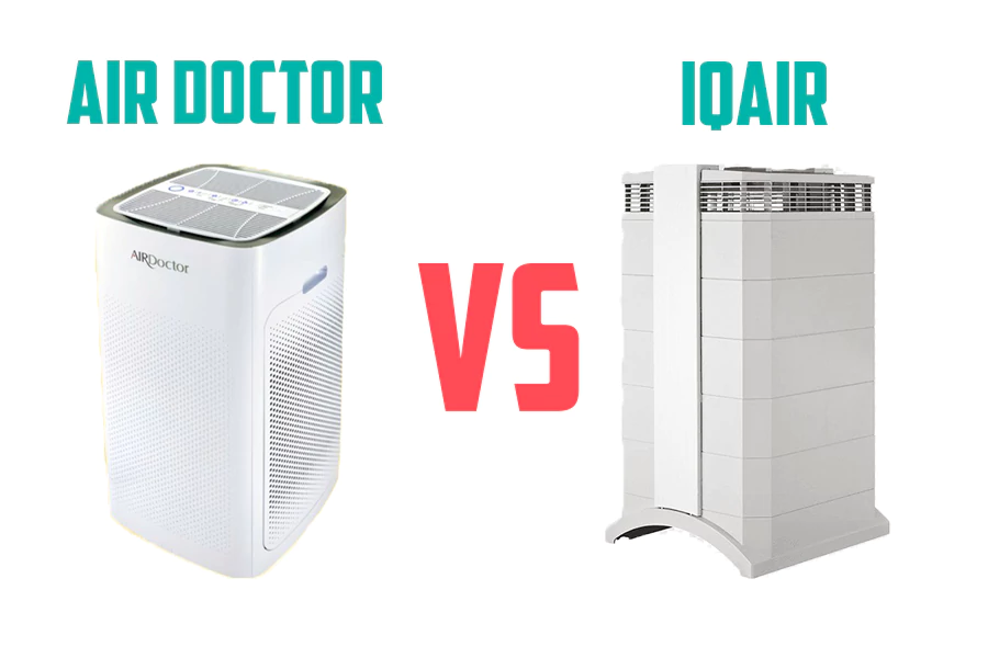 AirDoctor 5500 and IQAir HealthPro in a modern living space
