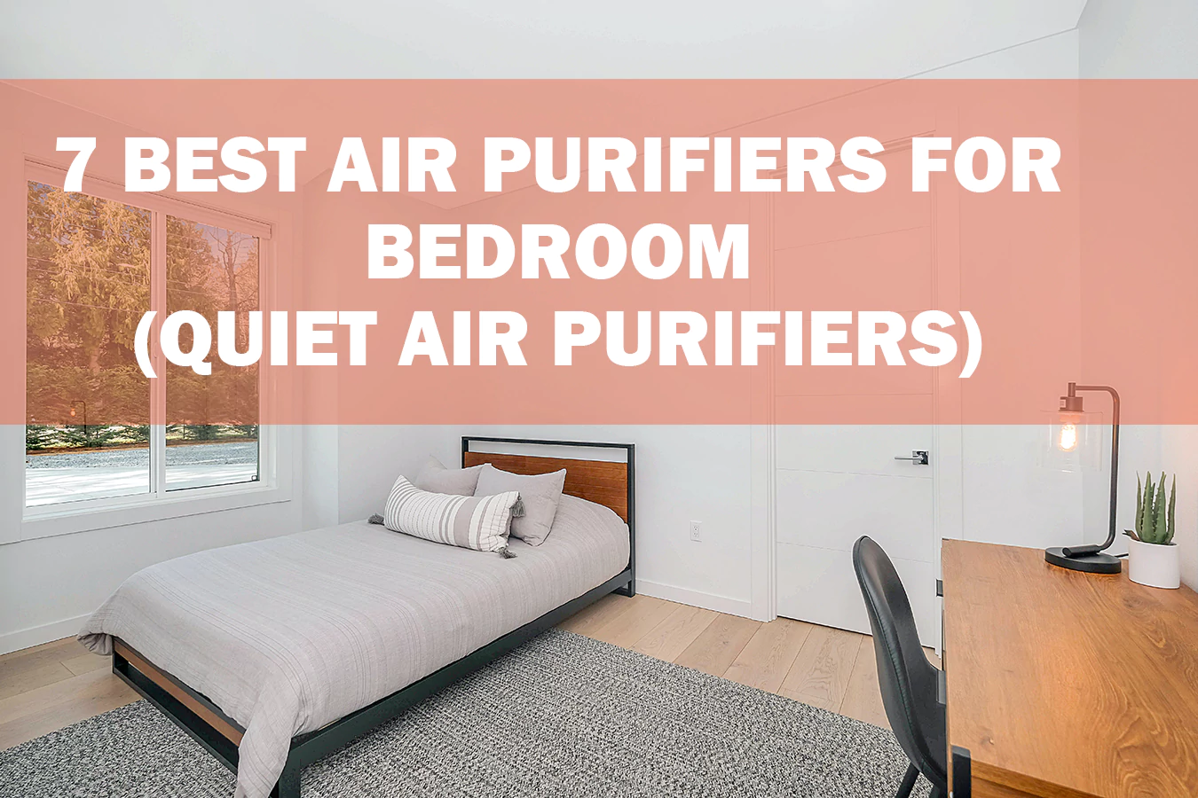 Quiet air purifier ensuring a peaceful and clean bedroom atmosphere