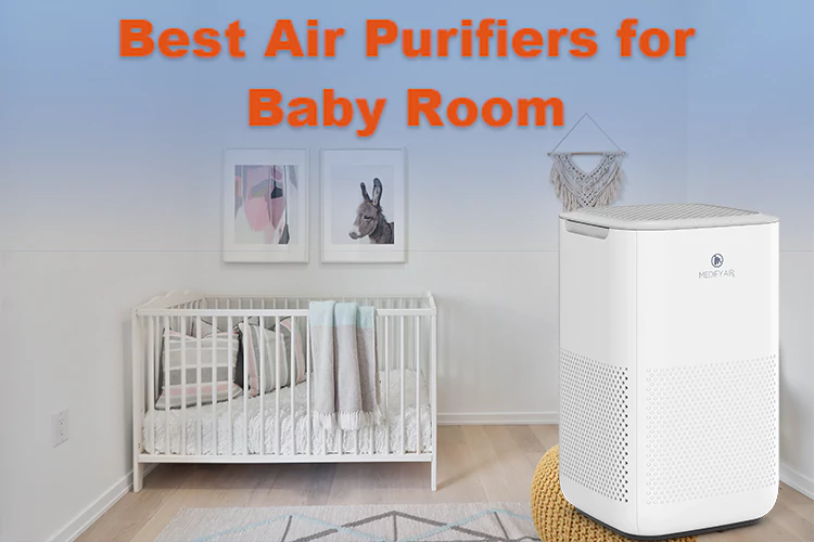 Modern nursery with a top-rated baby room air purifier