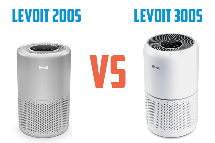 Levoit 200S and 300S air purifiers side by side